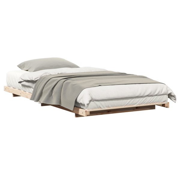 Estrutura de cama de chão Castanho 100 x 200 cm M 3