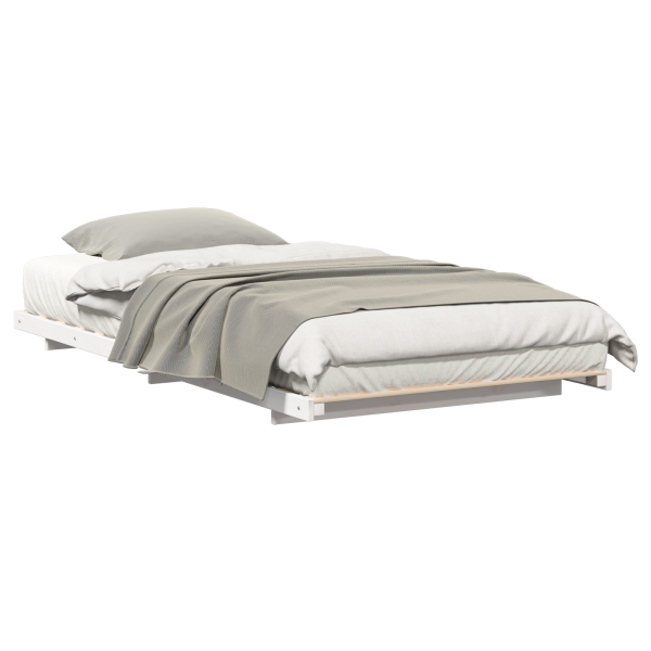 Estrutura de cama de chão Branco 100 x 200 cm M 3