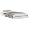 Estrutura da Cama Branco 100 x 220 cm Madeira de pinho maciça 3