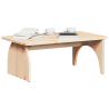 Mesa de Café Natural 80 x 50 x 31 cm Madera de pino sólido 3