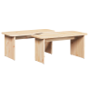 Mesa de centro 2 pcs Natural 100 x 69 x 35.5 cm 2