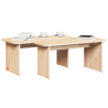 Mesa de centro 2 pcs Natural 100 x 69 x 35.5 cm 3