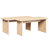 Mesa de centro 2 pcs Natural 100 x 69 x 35.5 cm 5