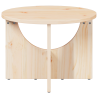 Mesa de Café Natural 50 x 50 x 35 cm Madera de pino sólido 5