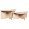 Mesa de centro 2 pcs Natural 79 x 39.5 x 40 cm 2