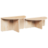 Mesa de centro 2 pcs Natural 79 x 39.5 x 40 cm 5