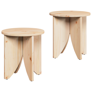 Mesa de Café 2 pcs Natural 41.5 x 41.5 x 44 cm H