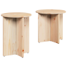 Mesa de Café 2 pcs Natural 41.5 x 41.5 x 41 cm 2