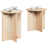 Mesa de Café 2 pcs Natural 41.5 x 41.5 x 41 cm 3