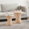 Mesa de Café 2 pcs Natural 46 x 46 x 47 cm 1