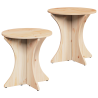 Mesa de centro 2 pcs Natural 46 x 46 x 47 cm 2