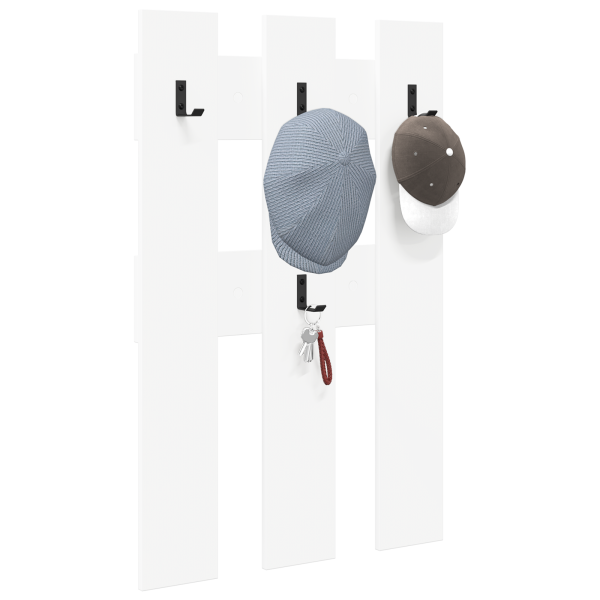 Perchero de pared Blanco 65 x 3 x 100 cm Madera contrachapada M 3