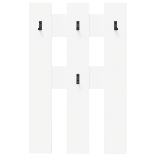 Perchero de pared Blanco 65 x 3 x 100 cm Madera contrachapada M 5