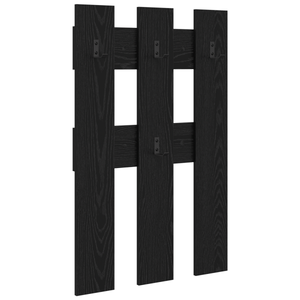 Perchero de pared Roble negro 65 x 3 x 100 cm M 2