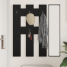 Perchero de pared Roble negro 65 x 3 x 100 cm 4