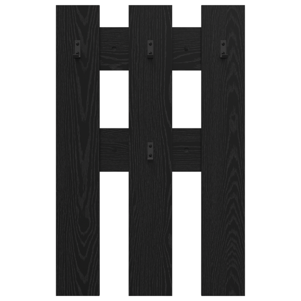 Perchero de pared Roble negro 65 x 3 x 100 cm M 5
