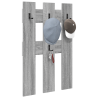 Perchero de pared Gris sonoma 65 x 3 x 100 cm 3