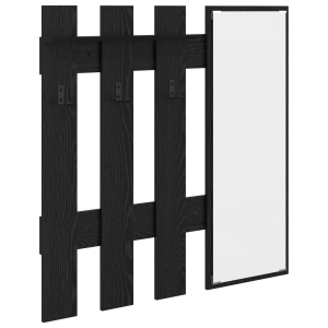 Perchero de pared Roble negro 100 x 10 x 100 cm H