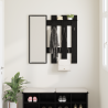 Perchero de pared Roble negro 100 x 10 x 100 cm 4