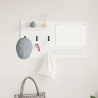 Perchero de pared Blanco 90 x 10 x 50 cm Madera contrachapada 4