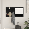 Perchero de pared con estante Roble negro 90 x 10 x 50 cm 1