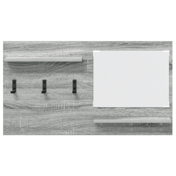 Perchero de pared con estante Gris sonoma 90 x 10 x 50 cm M 5