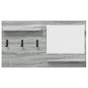 Perchero de pared con estante Gris sonoma 90 x 10 x 50 cm 5