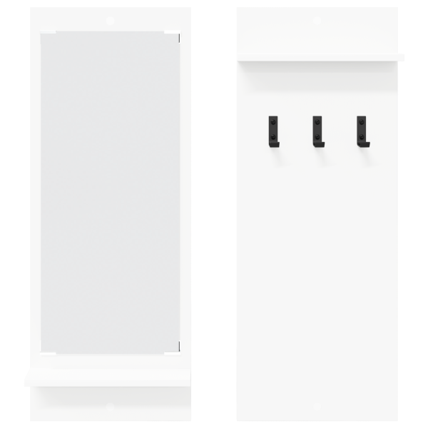 Cabideiro de Parede Branco 70 x 10 x 90 cm Madeira processada M 5