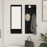 Perchero de pared con estante Roble negro 70 x 10 x 90 cm 1