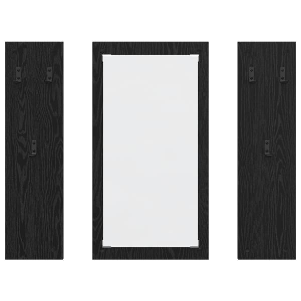 Cabideiro de Parede Carvalho preto 96 x 1.5 x 90 cm M 5