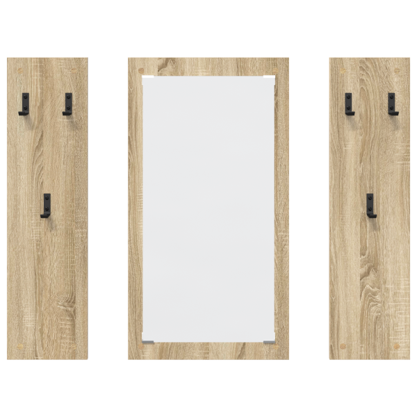 Perchero de pared Roble Sonoma 96 x 1.5 x 90 cm M 5