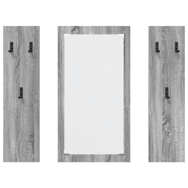 Cabideiro de Parede Sonoma cinzento 96 x 1.5 x 90 cm M 5