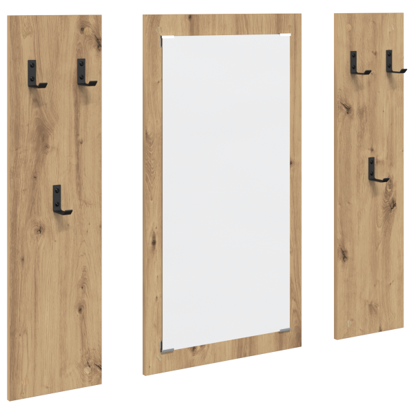 Perchero de pared Roble artisan 96 x 1.5 x 90 cm M 2