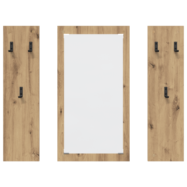 Perchero de pared Roble artisan 96 x 1.5 x 90 cm M 5