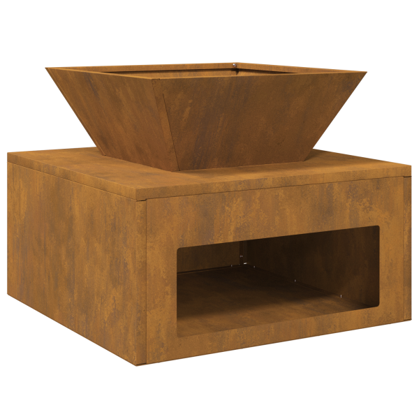 Fogo de Chão 50 x 50 x 40 cm Aço Corten M 2
