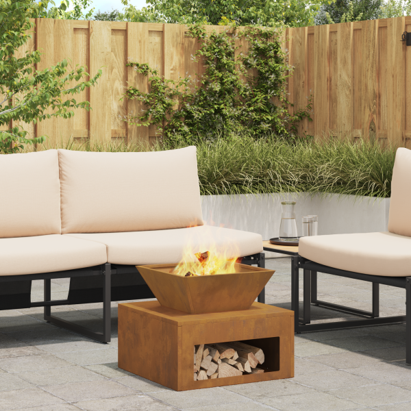 Hoguera 50 x 50 x 40 cm Acero Corten M 4