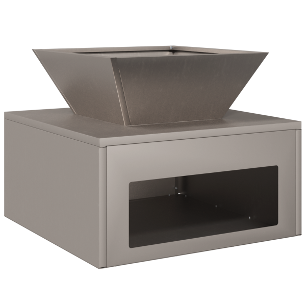 Fogo de Chão 50 x 50 x 40 cm Aço Corten M 5