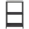 Estante de almacenamiento de cocina Negro 60 x 50 x 92 cm Acero 5