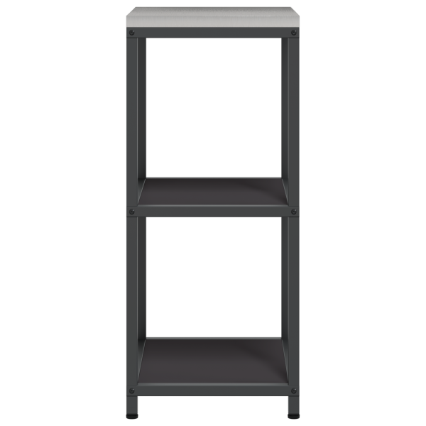 Estante de almacenamiento de cocina Negro 60 x 50 x 92 cm Acero M 5