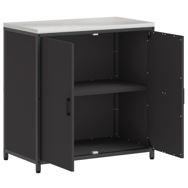 Gabinete de Almacenamiento para Cocina Negro 60 x 50 x 92 cm M 5