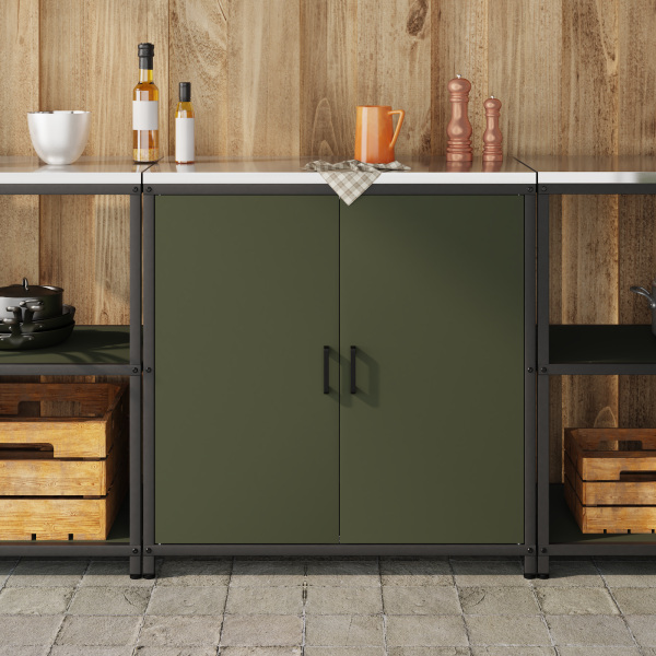 Gabinete de Almacenamiento para Cocina 60 x 50 x 92 cm M 4