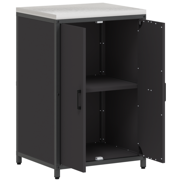 Gabinete de Almacenamiento para Cocina Negro 60 x 50 x 92 cm M 5