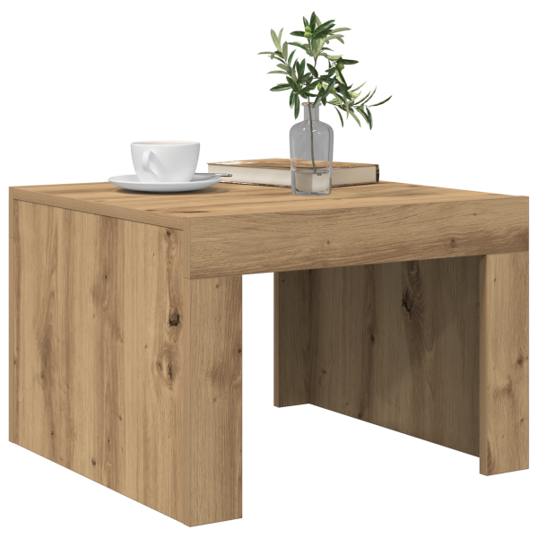 Mesa de Café Roble artisan 50 x 50 x 35 cm Madera contrachapada M 3