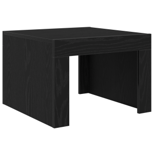 Mesa de Café Roble negro 50 x 50 x 35 cm Madera contrachapada H