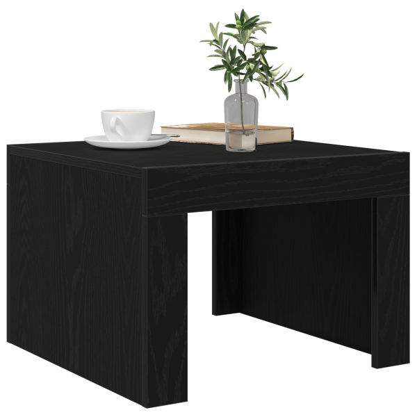 Mesa de Café Roble negro 50 x 50 x 35 cm Madera contrachapada M 3