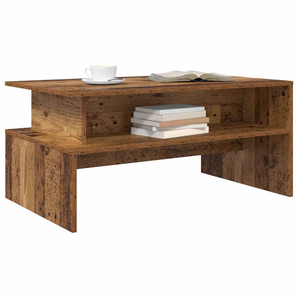 Mesa de centro com prateleira Outros Madeira antiga 90 x 55 x 42.5 cm M 3