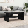 Mesa de centro com prateleira Outros Carvalho preto 90 x 55 x 42.5 cm 4
