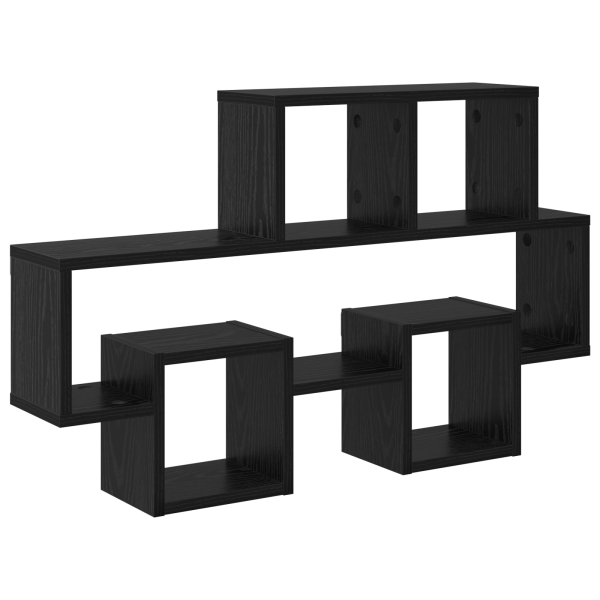 Prateleira de Parede Carvalho Preto 82 x 15 x 51 cm M 2