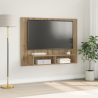 Mueble de TV de Pared Roble artesanal 120 x 23.5 x 90 cm 1