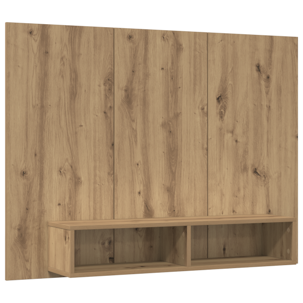 Mueble de TV de Pared Roble artesanal 120 x 23.5 x 90 cm M 2